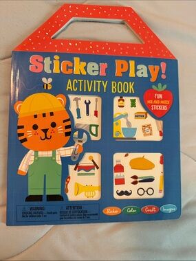 Giggle scape Activity Book - Blue & Orange Kids Sticker Kit